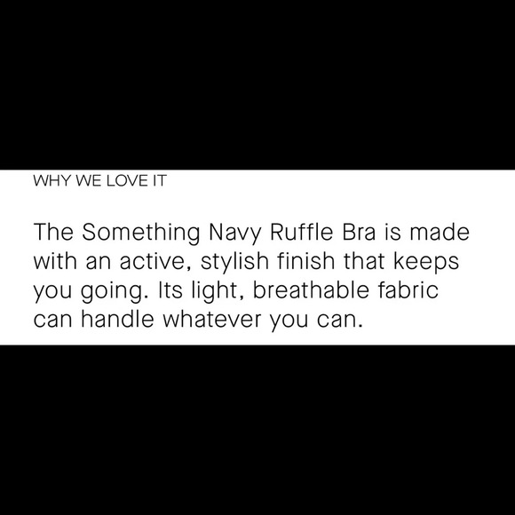 Bandier x Something Navy Ruffle Bra in Pale Blush Size Small - Picture 8 of 10